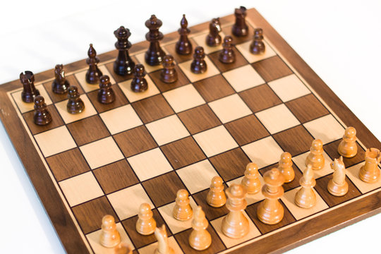 chess game made of valuable wood