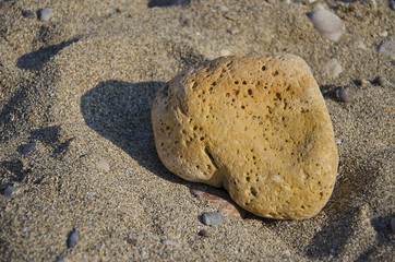 The heart rock at the beach, Ibiza, Spain