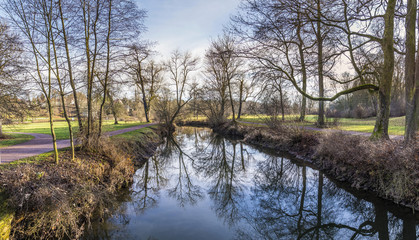 river ilm in the Goethe Park in Weimar