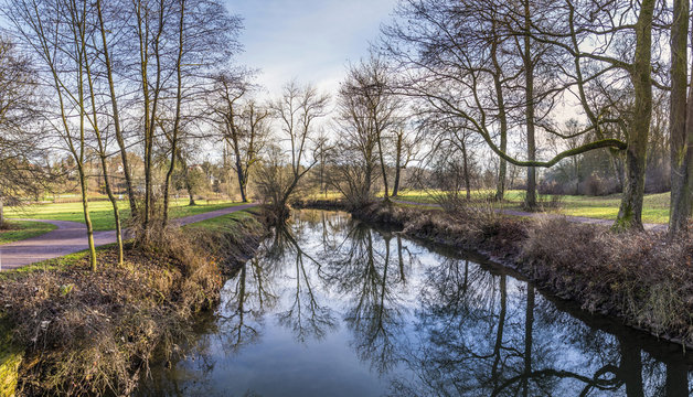 river ilm in the Goethe Park in Weimar