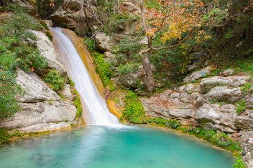 Neda Wasserfall in Griechenland