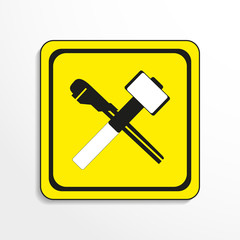 Symbol. Repair work. Vector icon.