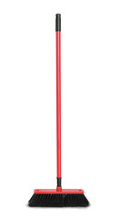 Red plastic broom 