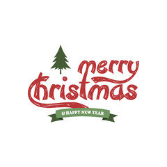 merry christmas label