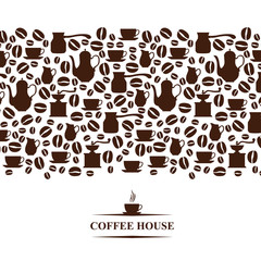 Coffee house horizontal background