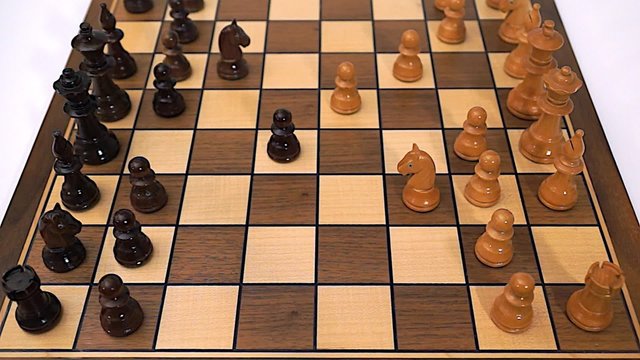 Chess game made of valuable wood