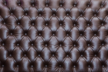 Brown leather texture - background, Brown leather texture of sof