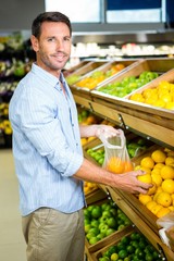 Man choosing his groceries