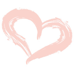 Handzeichnung rosa Herz