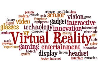 Virtual Reality, word cloud concept 5