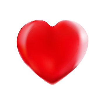 Heart. Vector illustration, isolated on white