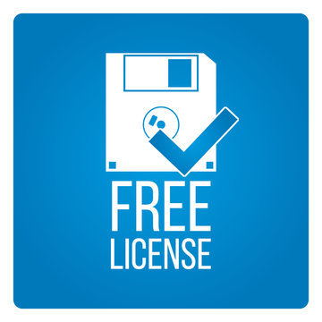 Free license vector over blue color background
