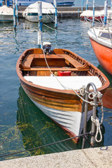 Boat on Iseo lake