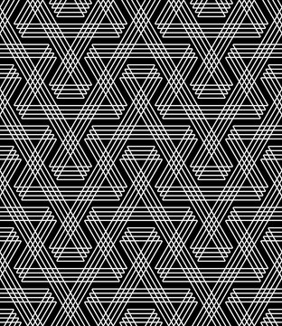 Seamless geometric zigzag lines pattern.
