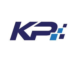 KP digital letter logo
