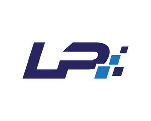 LP digital letter logo