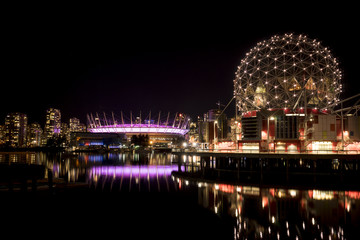 Fototapeta premium Vancouver Skyline at Night