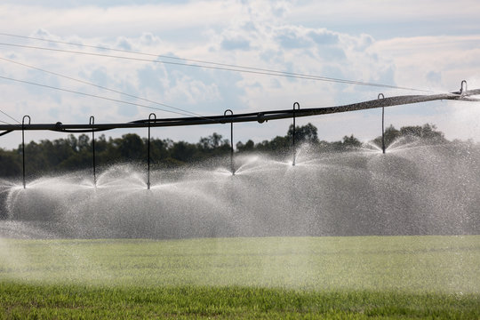 Large Lateral Move Irrigation System