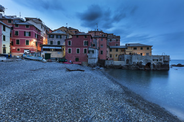 Boccadasse harbor in Genoa