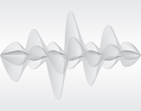 Sound wave. Vector illustration.