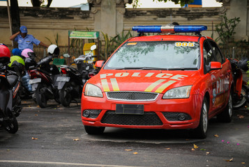 Polizeifahrzeug Indonesien
