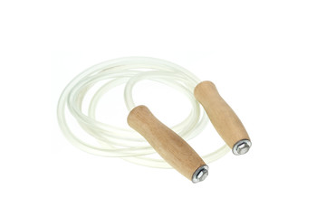 Skipping rope isolated on white background
