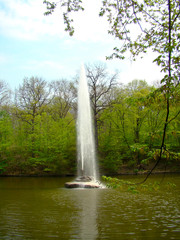 Fountain in the park Sofievka, Uman, Ukraine