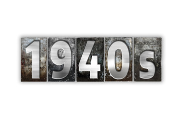 1940s Concept Isolated Metal Letterpress Type