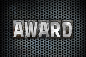 Award Concept Metal Letterpress Type