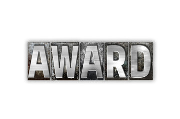 Award Concept Isolated Metal Letterpress Type