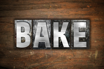 Bake Concept Metal Letterpress Type