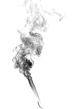 Abstract dark smoke on a light background