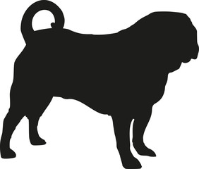 Pug silhouette