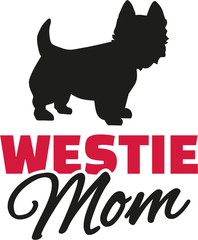 Westies Mom with dog silhouette