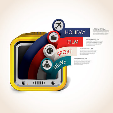television info graphic element