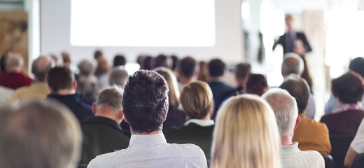 Audience in the lecture hall.