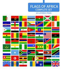 Flags of Africa Complete Set