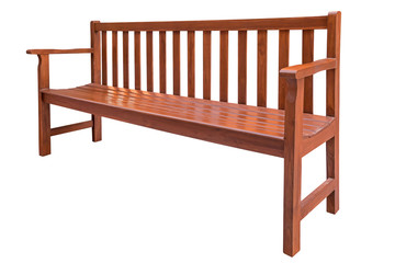Fototapeta na wymiar Wooden bench isolated.