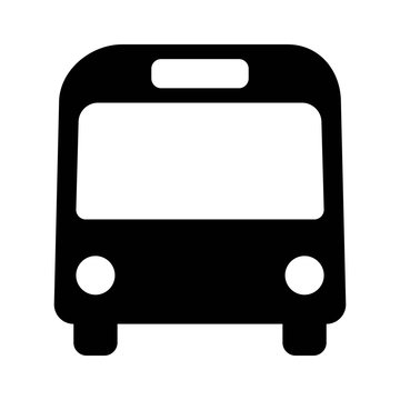 Bus public transportation flat icon for apps and websites