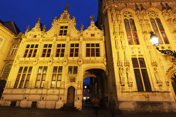 Obraz premium Blinde-Ezelstraat on Burg Square