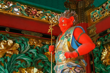 Guardian at Taiyuinbyo Shrine in Nikko, Japan