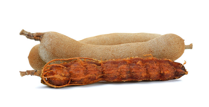 Tamarind isolated on the white background