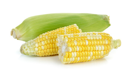 Corn isolated on the white background