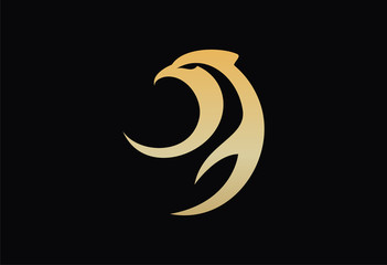 Circle Bird Logo Vector