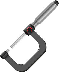 micrometer abstract vector illustration isolated icon eps 10