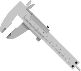 caliper abstract vector illustration isolated eps 10