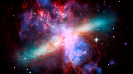 Space nebula. Elements of this image furnished by NASA