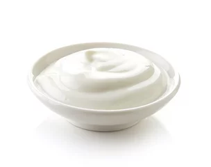 Gartenposter White bowl of cream © bigacis