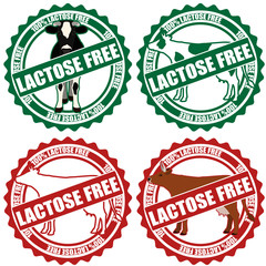 Lactose free sticker set.