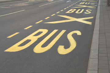 Bus lane.